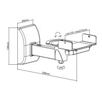 Norstone BOOKSHELVES WALL MOUNT (czarny). Uchwyt głośnikowy. - 5