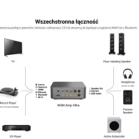 WiiM Amp Ultra (srebrny). Sieciowy wzmacniacz stereo. - 8