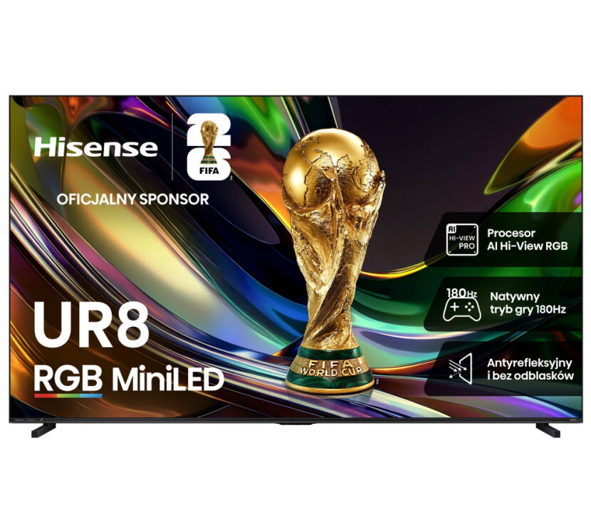 Hisense 4K 100UR8S. Telewizor RGB-MiniLED 100