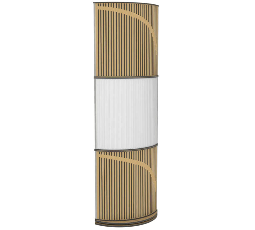 Vicoustic VicTotem Ultra VMT (natural white - metallic gold). Panel akustyczny (trzy moduły).