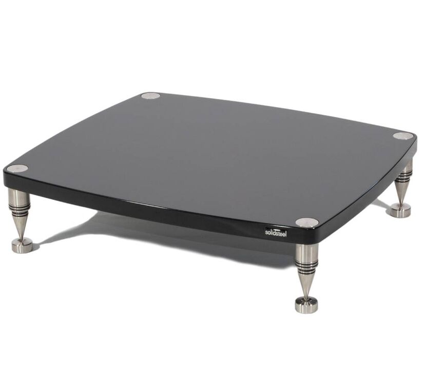 Solidsteel HF-C (czarny połysk). Stolik audio pod wzmacniacz.