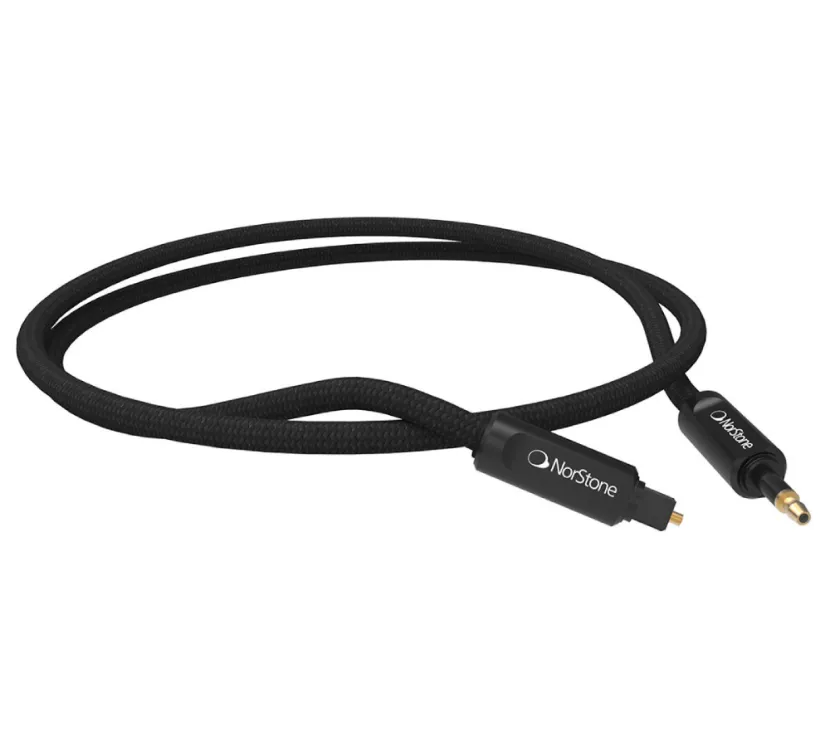NorStone Arran. Przewód optyczny Toslink mini Jack (0.75m).