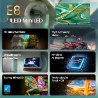 Hisense 4K 85E8S. Telewizor ULED 85