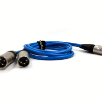 Melodika SB2X100 Sky Blue. Interkonekt audio XLR (2x10m). - 3