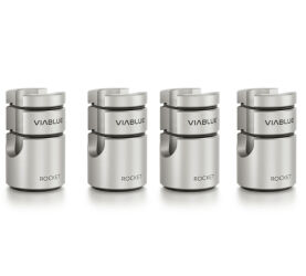 Viablue Rocket Cable Lifters (srebrny) - Podstawki pod kable (4 szt).