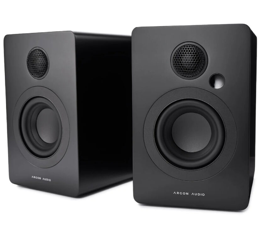 Argon Audio Studie Active 3 (czarny). Aktywne kolumny podstawkowe.