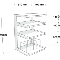 NorStone Esse HiFi Vinyl (biały). Stolik audio. - 3