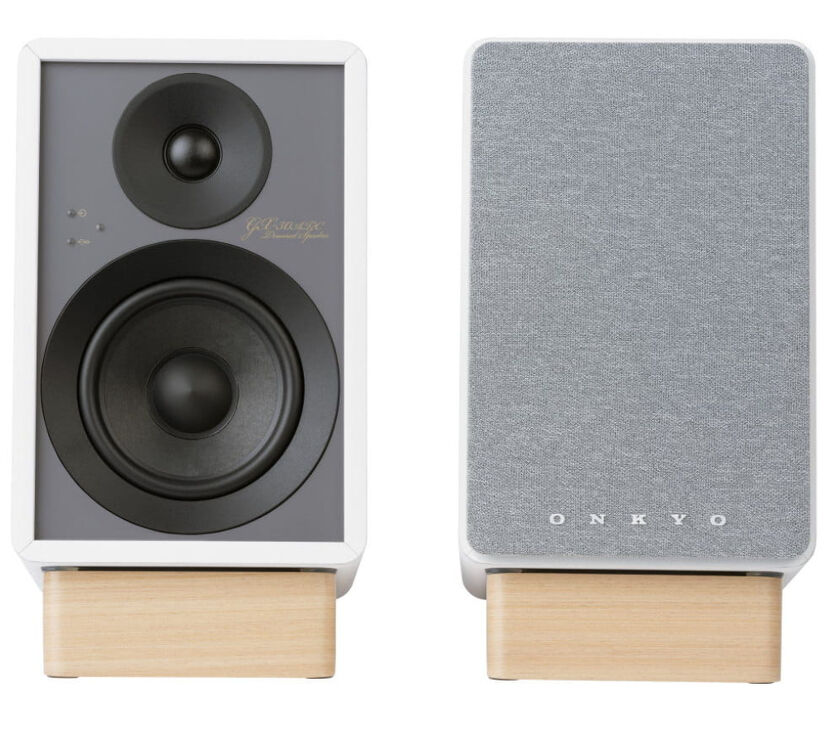 Onkyo Creator GX 30 DB (białe). Aktywne kolumny podstawkowe.