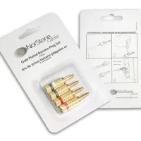 NorStone Banana Plugs Gold Set. Wtyki głośnikowe typu banan. - 2