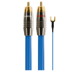 Melodika SBPH05 Sky Blue. Przewód gramofonowy RCA (2x0.5m).