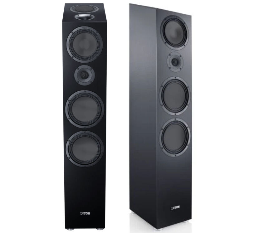 Canton GLE 90 AR S2 (czarny). Kolumna podłogowa z Atmos.