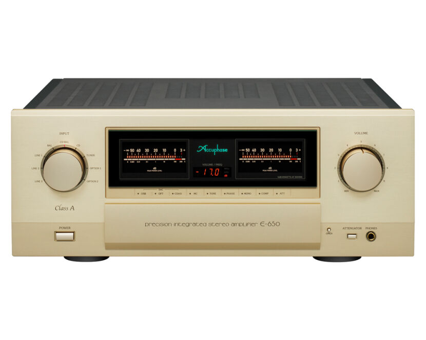 Accuphase E-650. Wzmacniacz zintegrowany stereo klasy high-end.