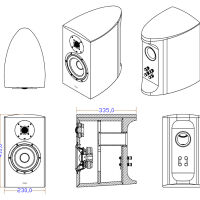 Taga Harmony Diamond B-60 v.3 (orzech afrykański - połysk). Kolumny podstawkowe. - 4