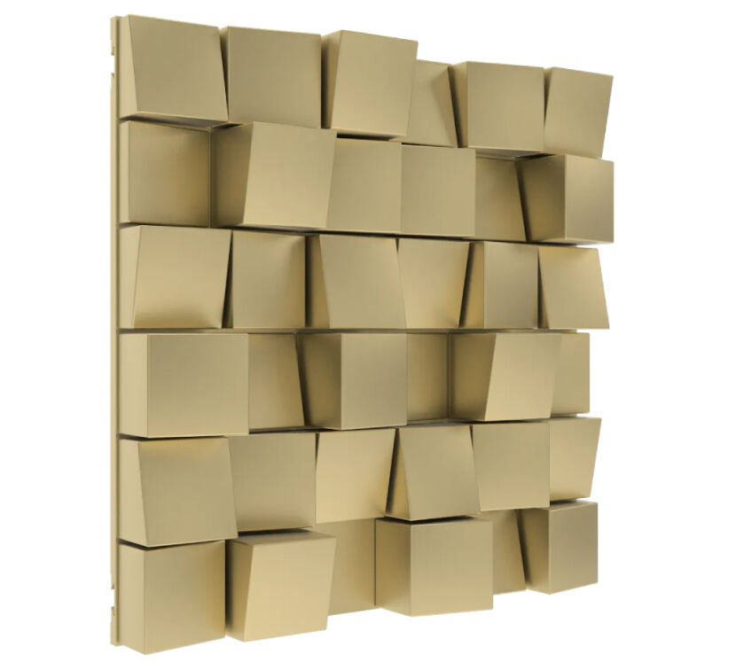 Vicoustic Multifuser Wood 36 (metallic gold). Panel akustyczny.