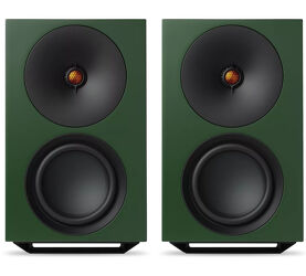 Cambridge Audio L/R X (zielony). Aktywne kolumny podstawkowe.