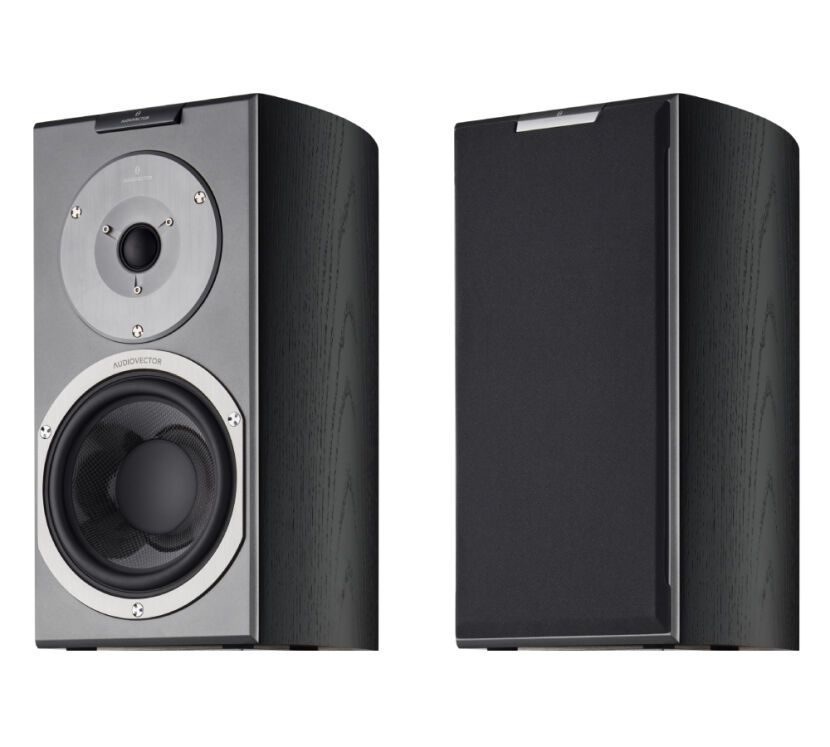 Audiovector R1 Signature (czarny). Kolumny podstawkowe.