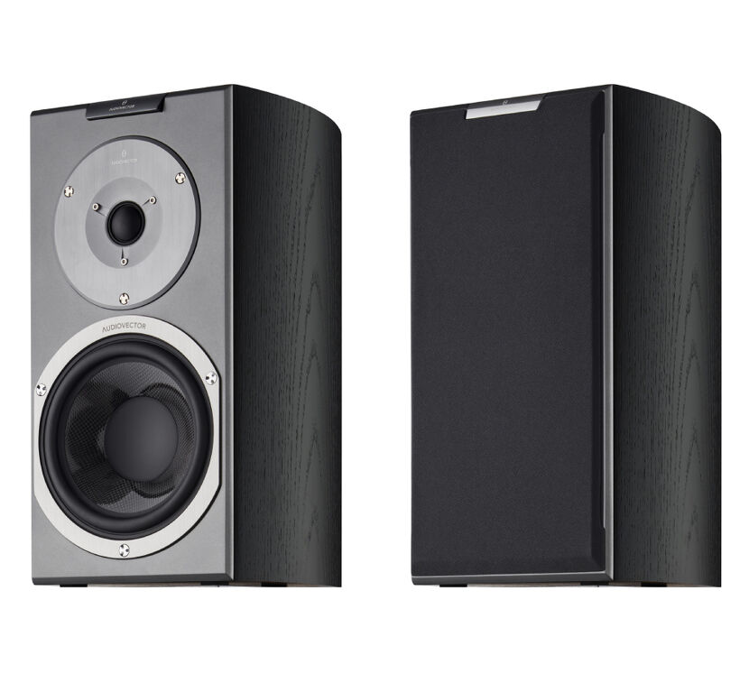 Audiovector R1 Signature (czarny). Kolumny podstawkowe.