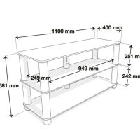 NorStone Epur 3 AV (czarny). Stolik audio. - 2