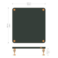 Solidsteel HP-A (biały). Stolik audio pod wzmacniacz. - 2