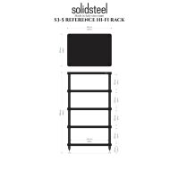 Solidsteel S3-5 (biały). Stolik audio. - 2