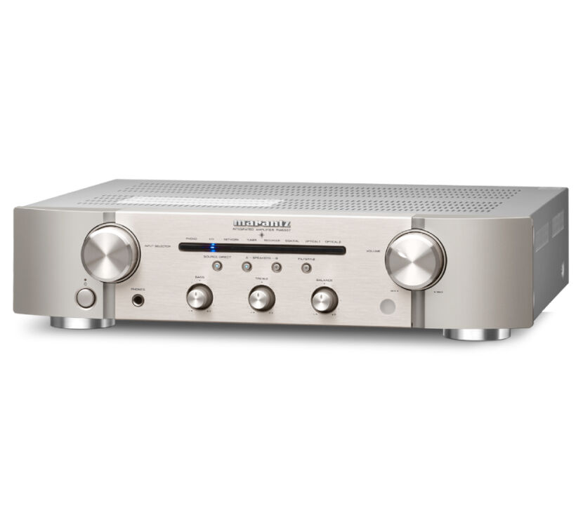 Marantz PM6007 (srebrno-złoty). Zintegrowany wzmacniacz stereo.