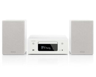 Denon CEOL N10 (biały). Mini zestaw stereo.