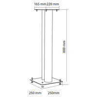NorStone Stylum 3 (biały). Podstawki głośnikowe. - 3