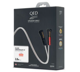 Qed QE1430 Silver Anniversary XT (2.0m). Przewód głośnikowy z wtykami typu banan.