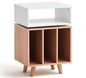 NorStone Stockholm 700 (biały/dąb). Stolik audio.