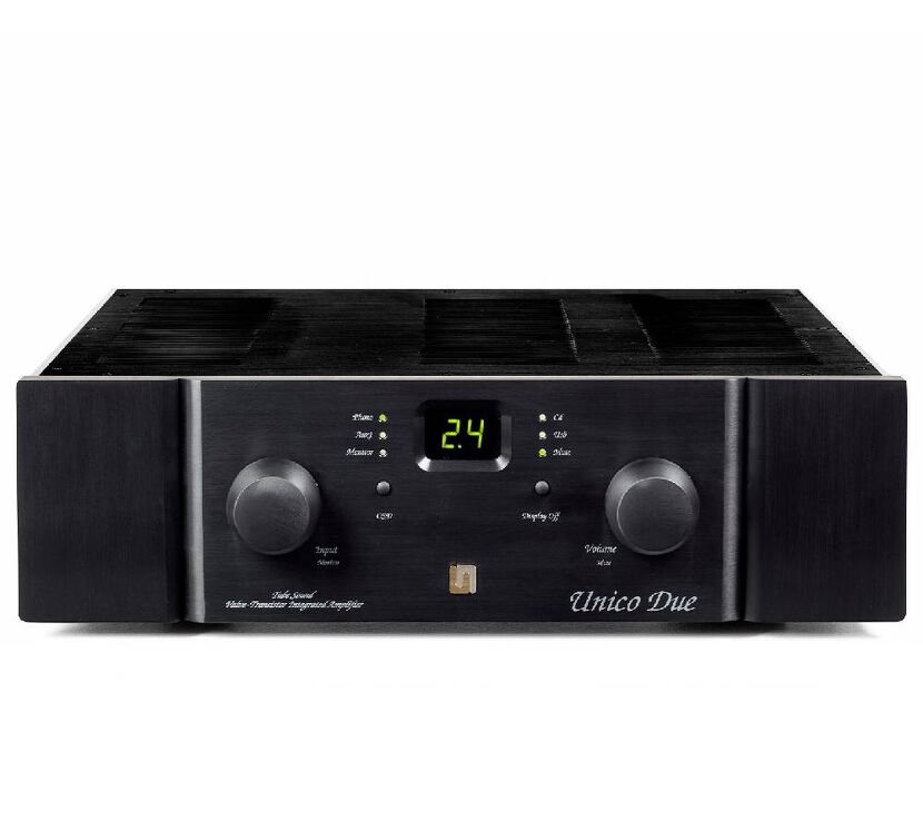 Unison Research Unico Due (czarny). Zintegrowany wzmacniacz stereo.