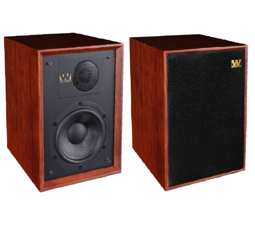 Wharfedale Denton 85th (mahoń czerwony). Kolumny podstawkowe.