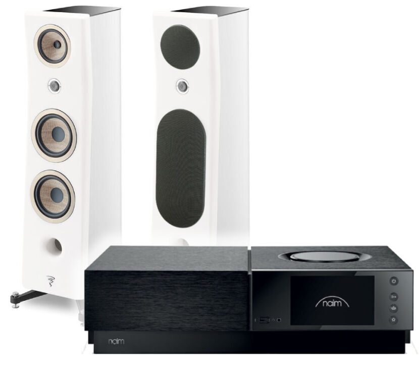 Focal Kanta N°3 (white hg - white mat), Naim Uniti Nova Power Edition. Zestaw stereo.