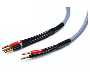 Melodika MDBW41575G. Przewód głośnikowy z wtykami typu banan bi-wire (2x7,5m).