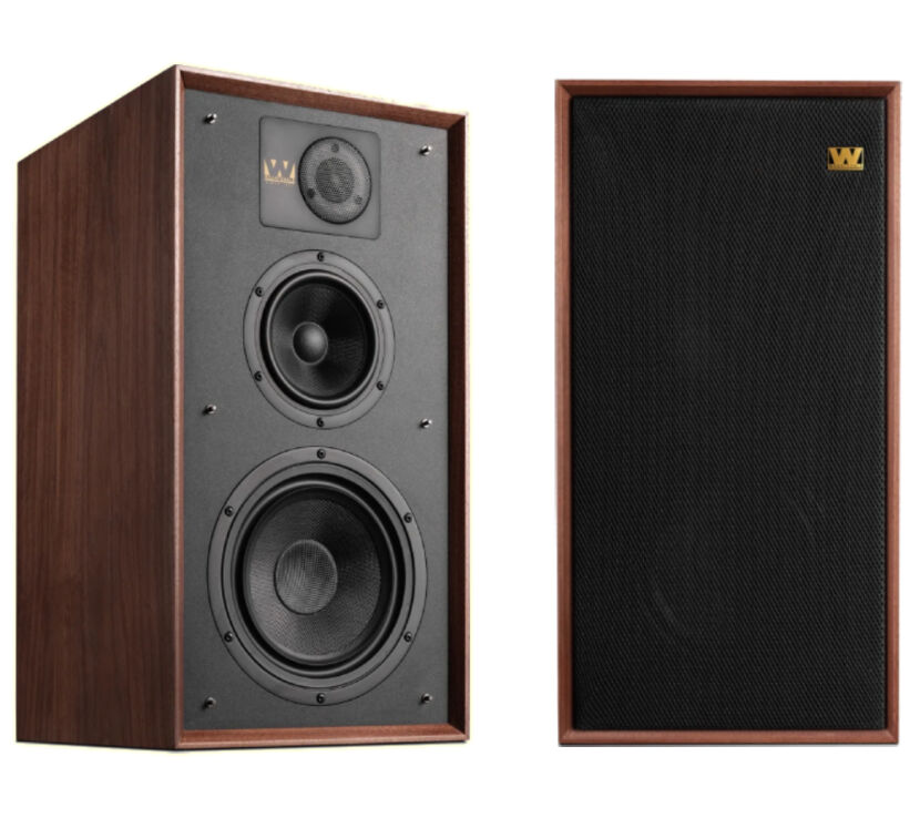 Wharfedale Linton (walnut). Kolumny podstawkowe.