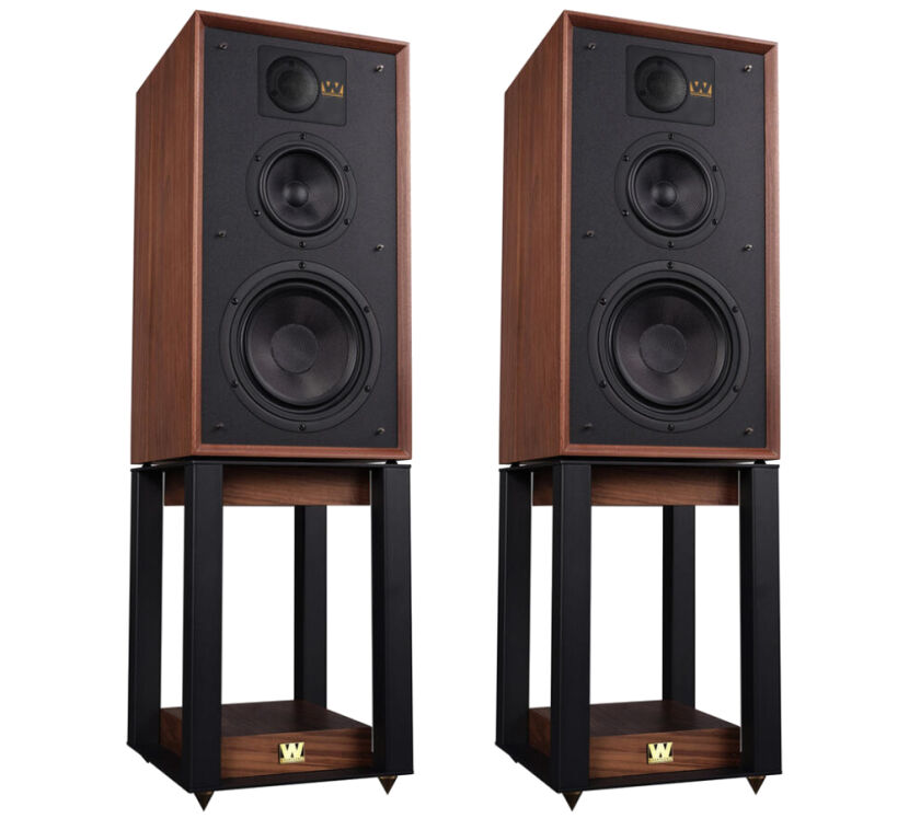 Wharfedale Linton (walnut). Kolumna podstawkowa.