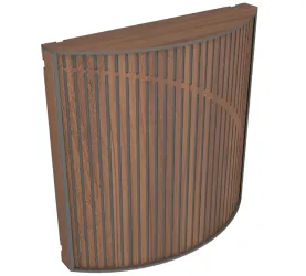Vicoustic Cinema Round Ultra Fuser (natural walnut). Panel akustyczny (kpl. 2 sztuk).