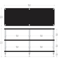 Solidsteel HW-3XL (czarny). Stolik audio. - 2