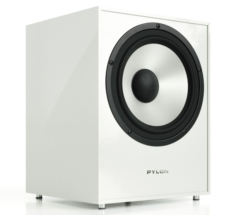 Pylon Audio Pearl Sub (biały). Subwoofer aktywny.