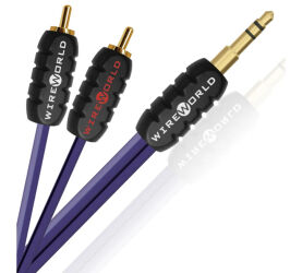 Wireworld Pulse. Przewód Mini Jack - 2xRCA (2.0m).