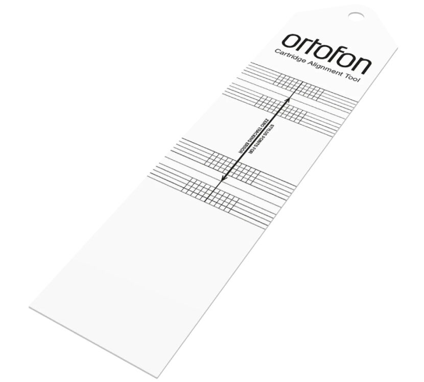 Ortofon Cartridge Alignment tool. Szablon (plansza) do kalibracji.