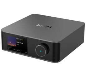 WiiM Amp Ultra (ciemnoszary). Sieciowy wzmacniacz stereo.