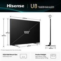 Hisense Smart TV 100U8Q. Telewizor ULED 100